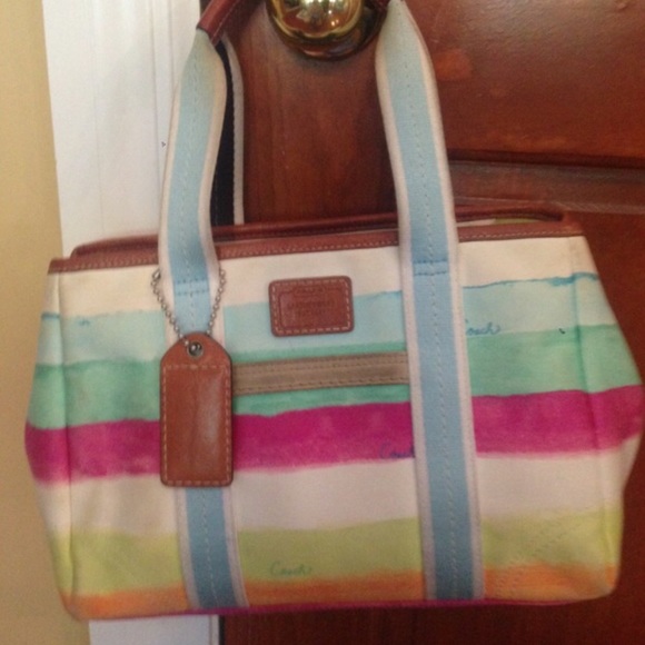 Small Rainbow Coach Purse - Picture 2 of 2
