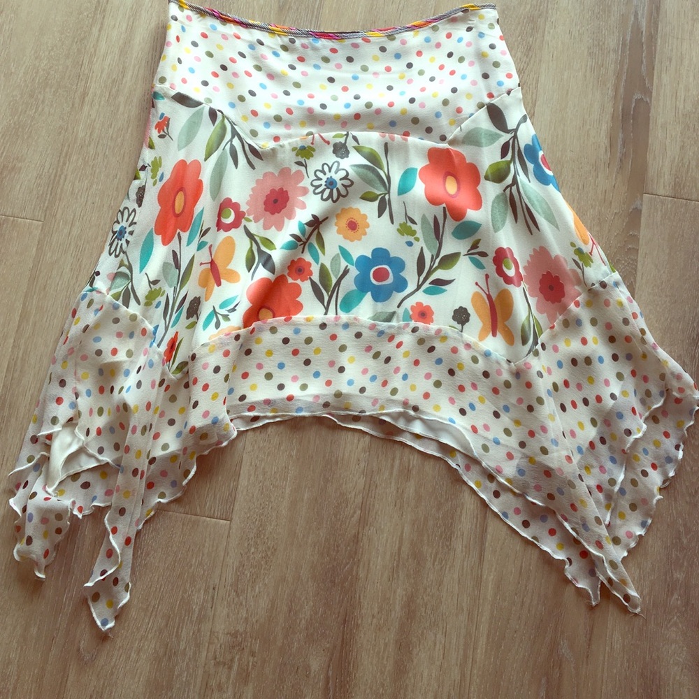 True Meaning 100% silk skirt size 4