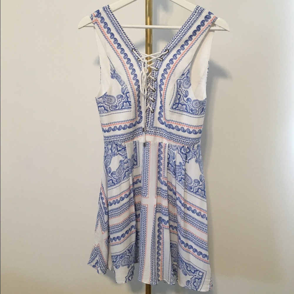 LOVERS + FRIENDS: lace up dress