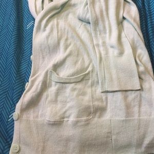 Thin Aqua Long Sleeved Cardigan