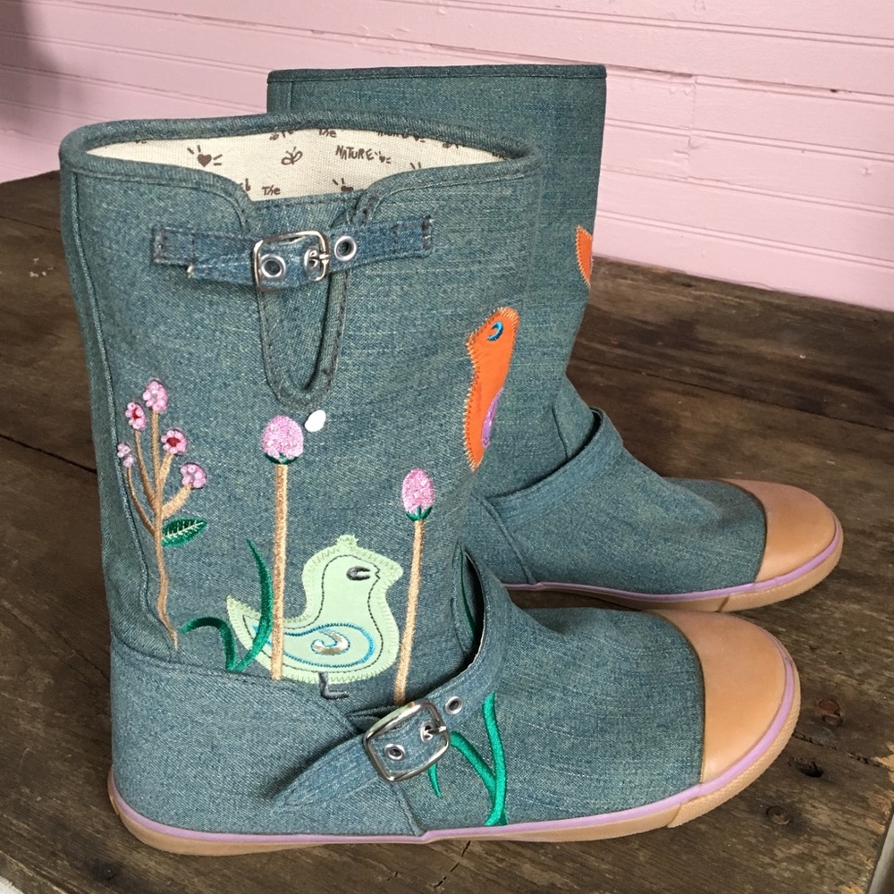 💐🐦Sugar Adorable Spring Birdie Boots 8.5