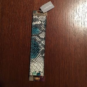 Cookie Lee snakeskin look bracelet