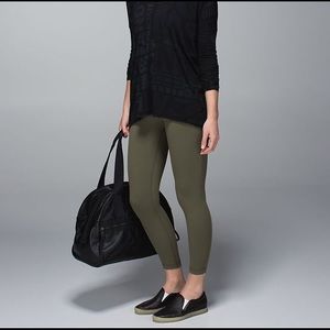 Lululemon high times fatigue green size 4