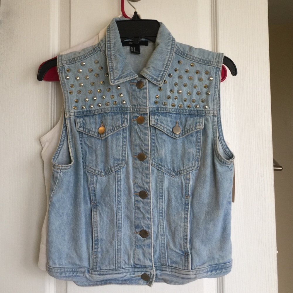 Studded jean jacket