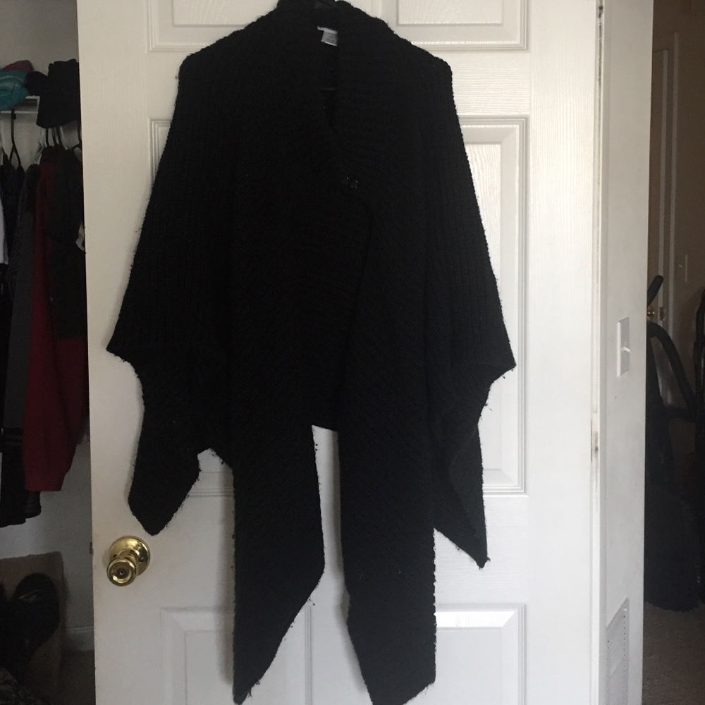 Black Sweater Shawl