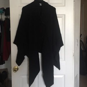 Black Sweater Shawl