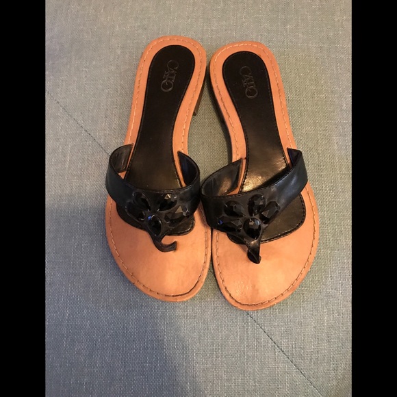 ❌SOLD❌ CATO - Embellished Sandals - Picture 2 of 3