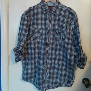 Drill Button Down Shirt