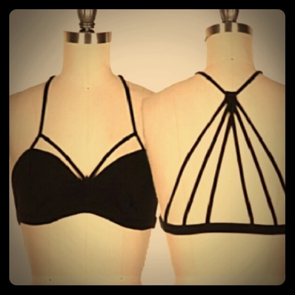 Strappy black bralette! - Picture 2 of 3