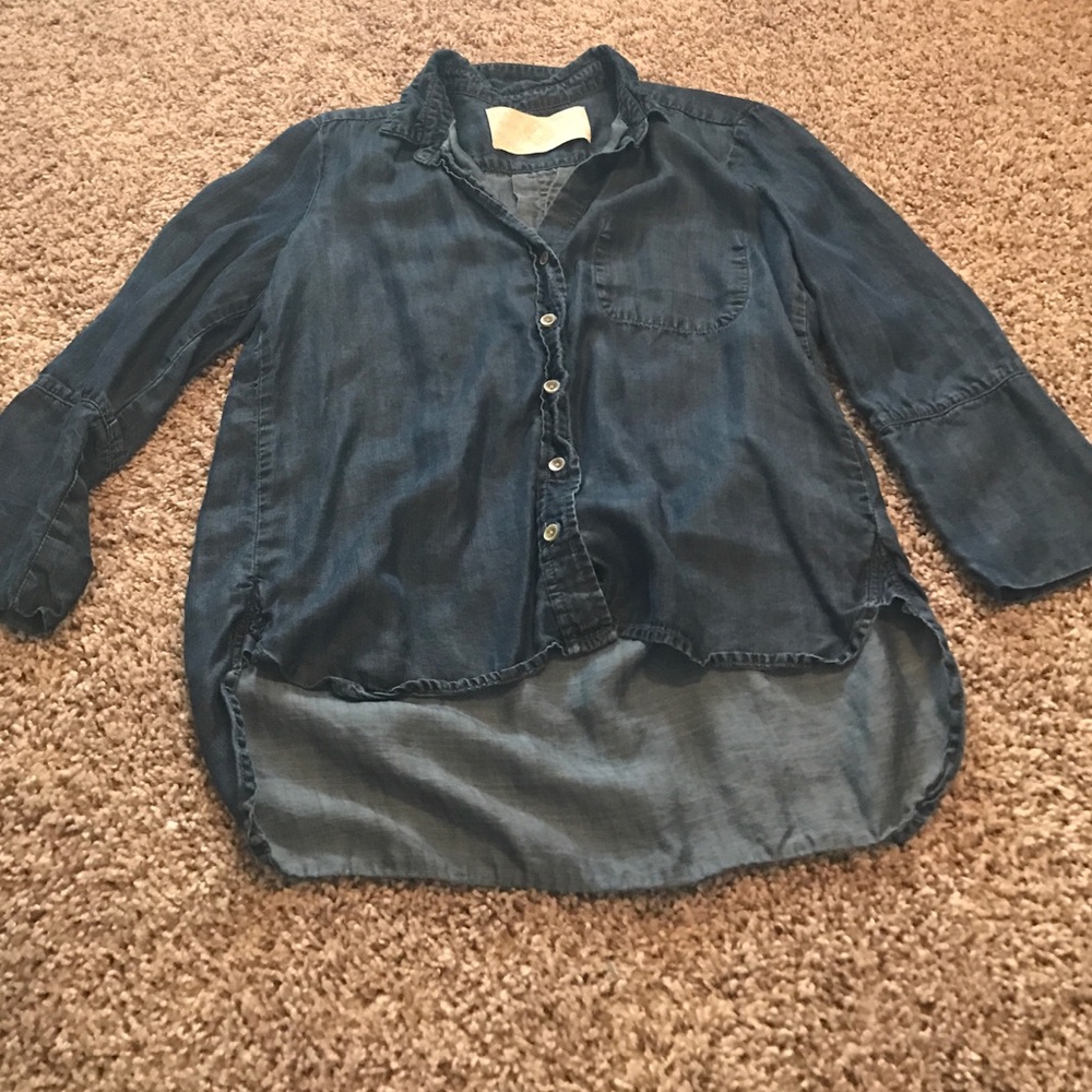 High-low Denim shirt