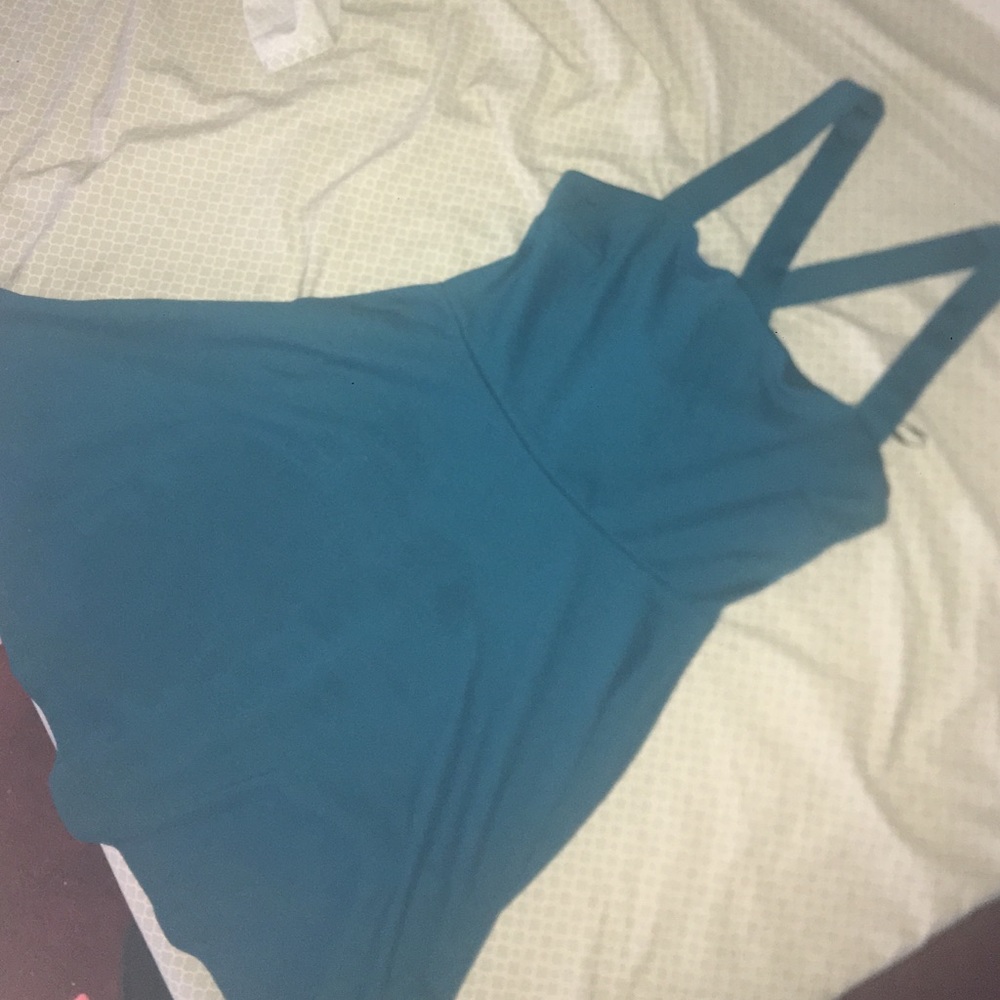 AQUA CROSSBACK DRESS FOREVER 21