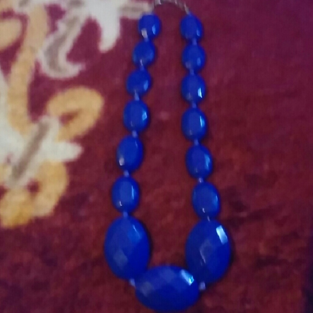 Blue Bead Necklace