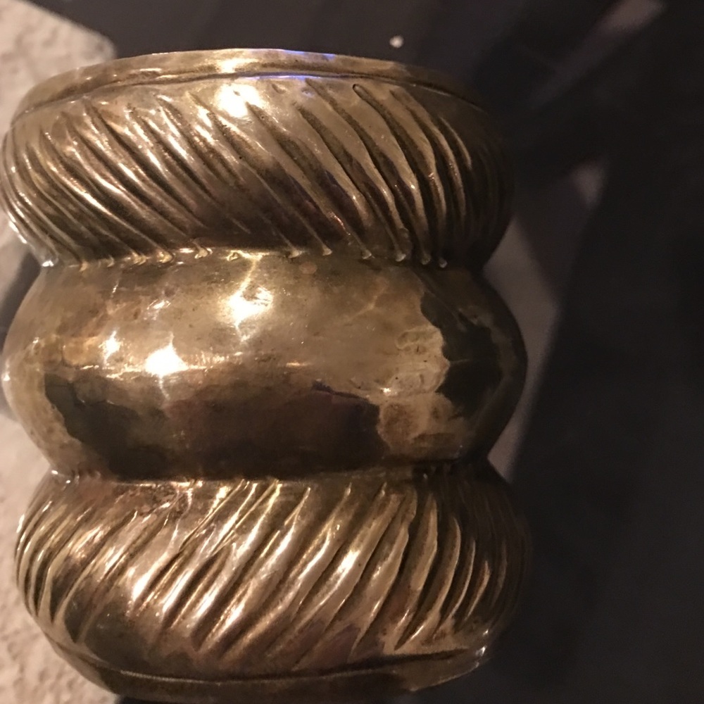 Brass cuff bracelet