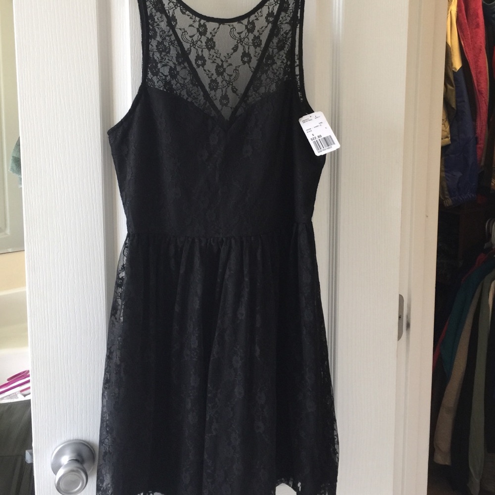 Black lace dress