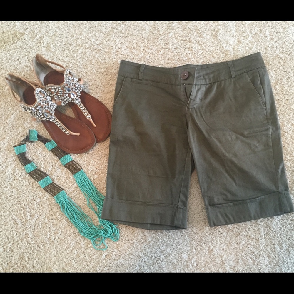 Olive shorts
