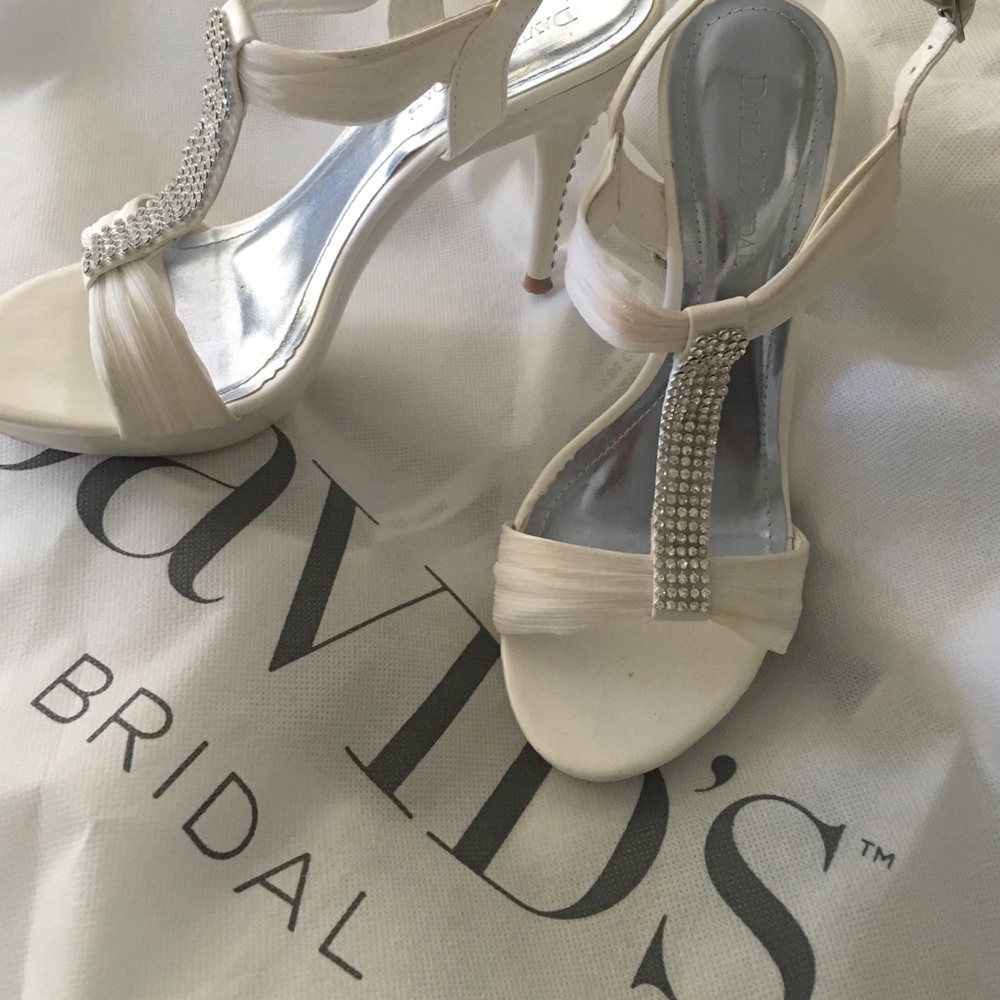 Davids Bridal brides heels