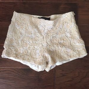 Pearl Beaded Shorts