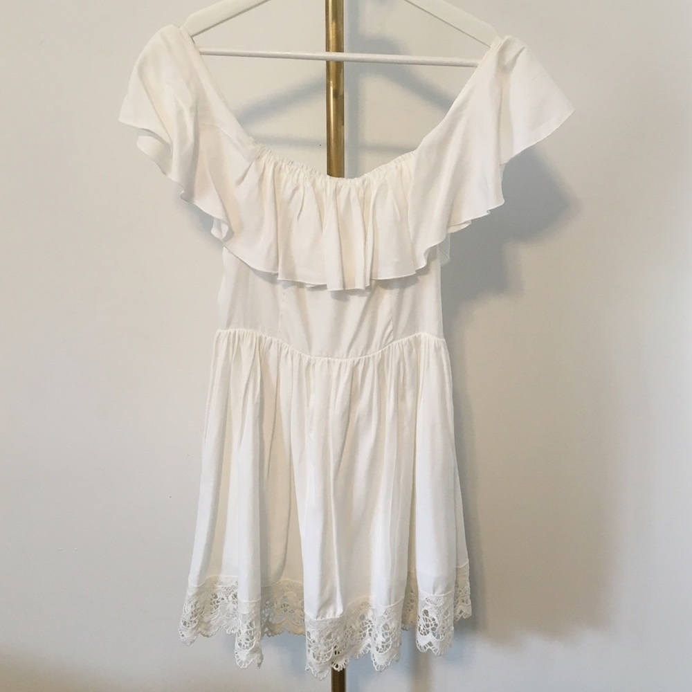 LOVERS + FRIENDS: off the shoulder dress