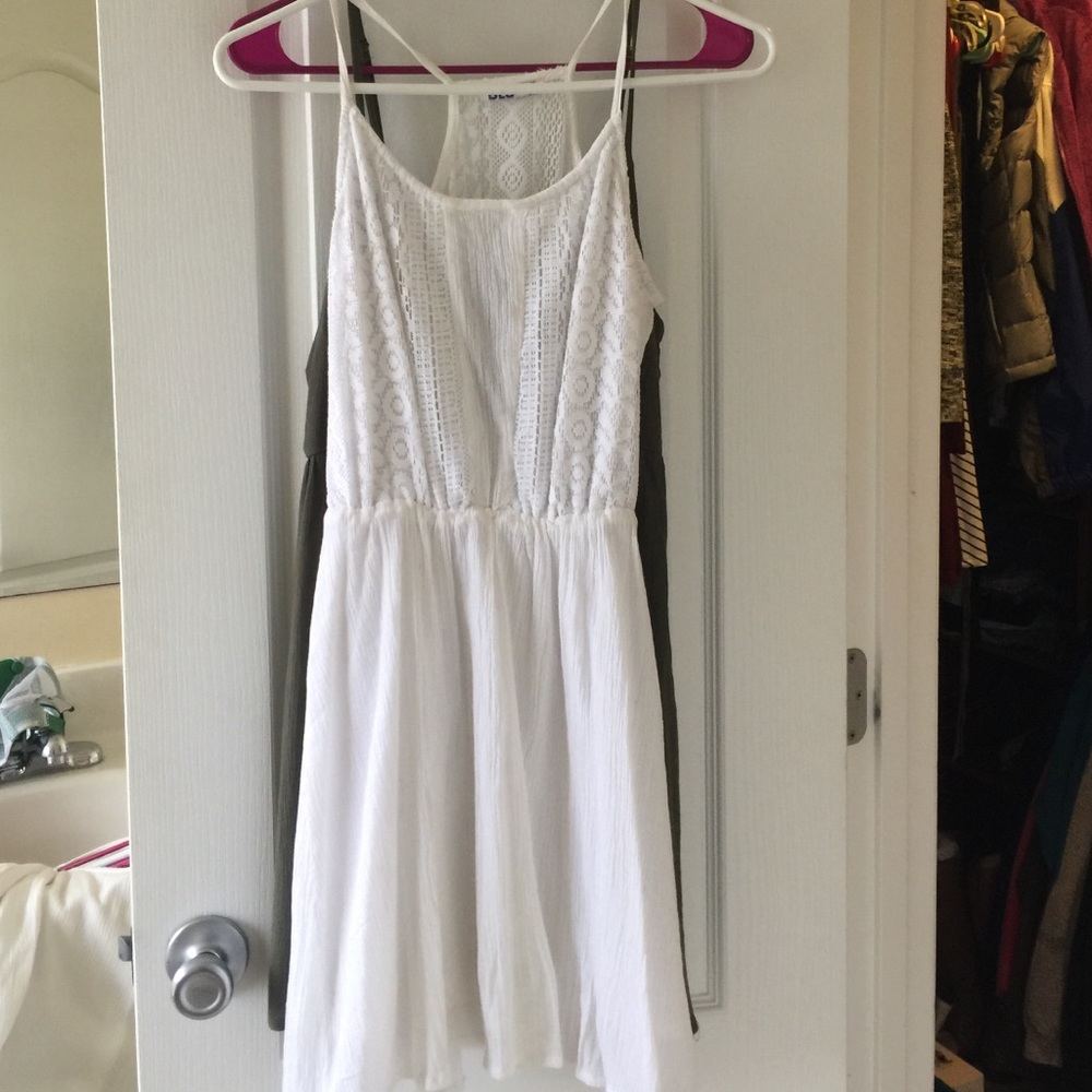 White lace summer dress