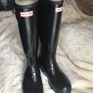 Hunter boots, women's size 5