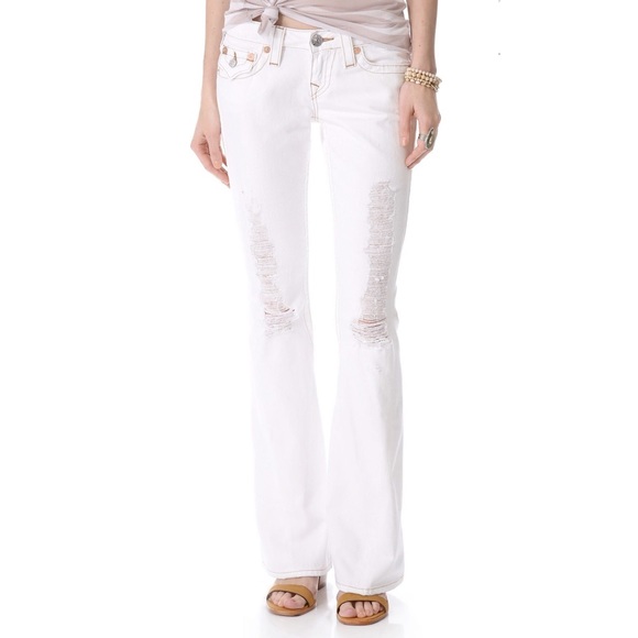 True Religion Joey Basic Destroyed Jeans NEW! $238 - Picture 1 of 4