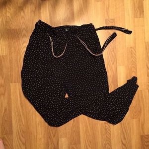 High-Waisted Polka Dot Pants