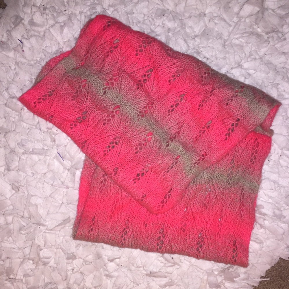 ❄️American Eagle Infinity Scarf Pink & Tanish Grey