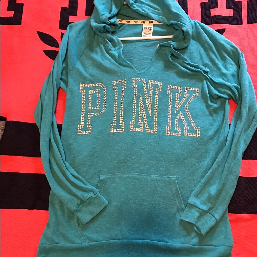 Vs pink bling hoodie