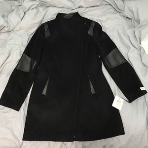 Calvin Klein black/leather peacoat