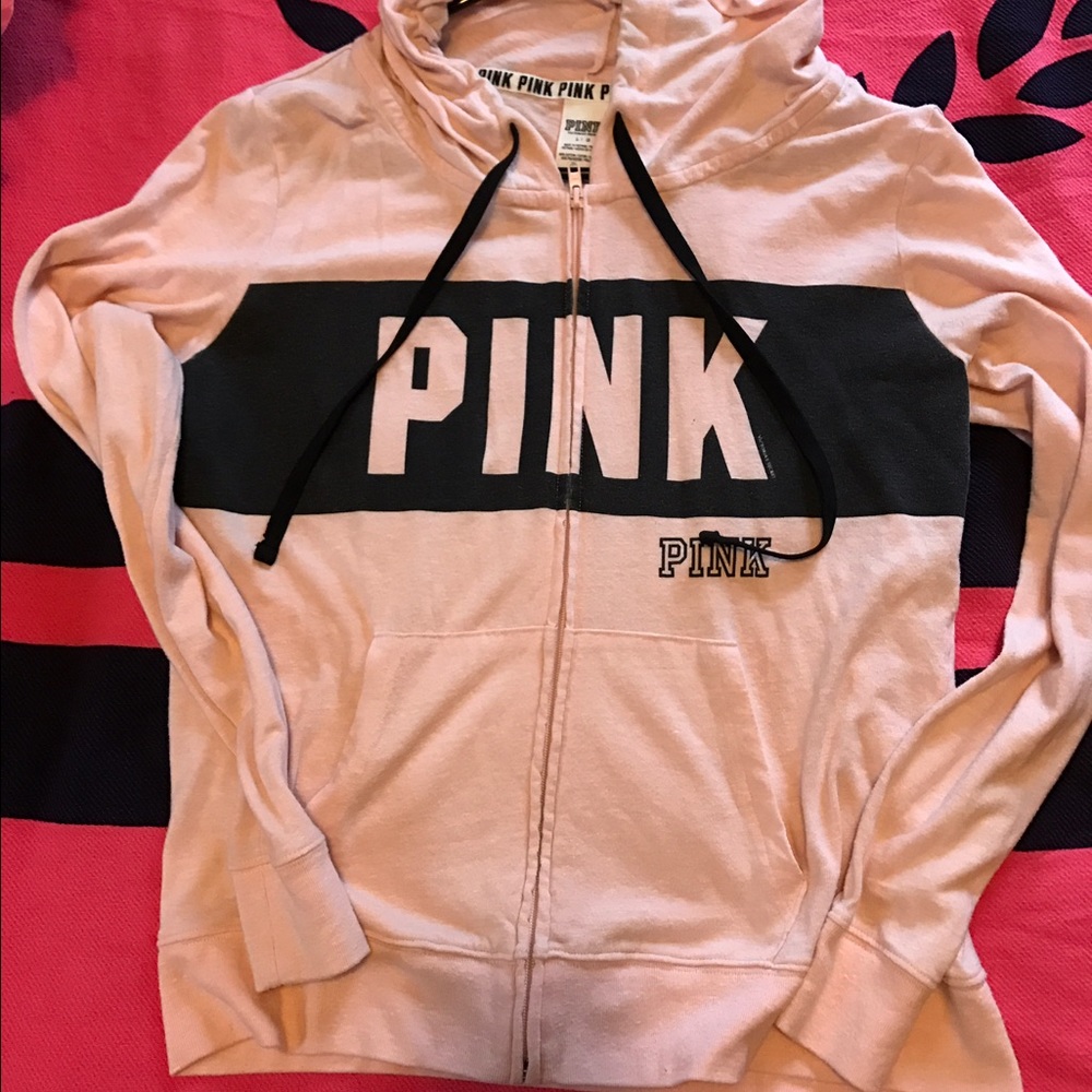 Peach vs pink hoodie