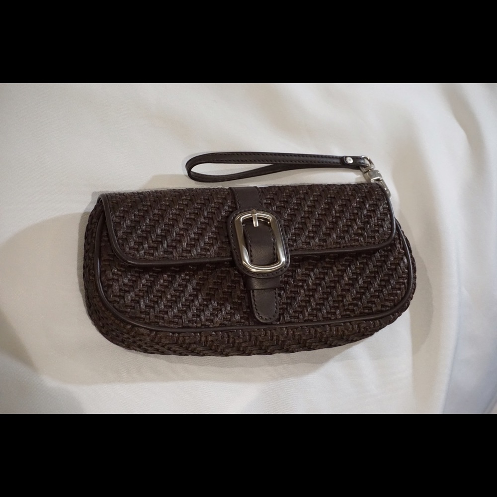 Ann Taylor Woven Wristlet Clutch Handbag