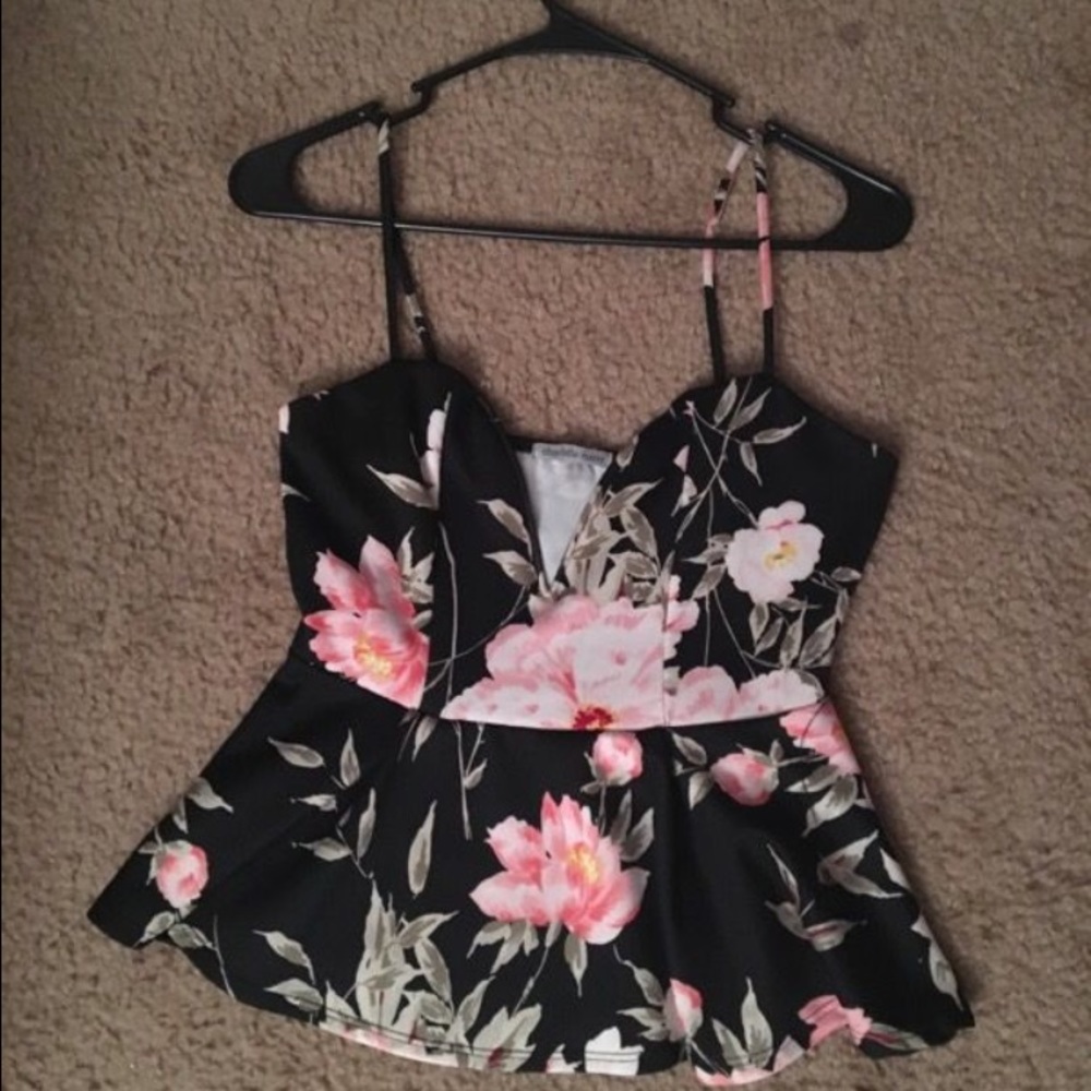 Floral Peplum top