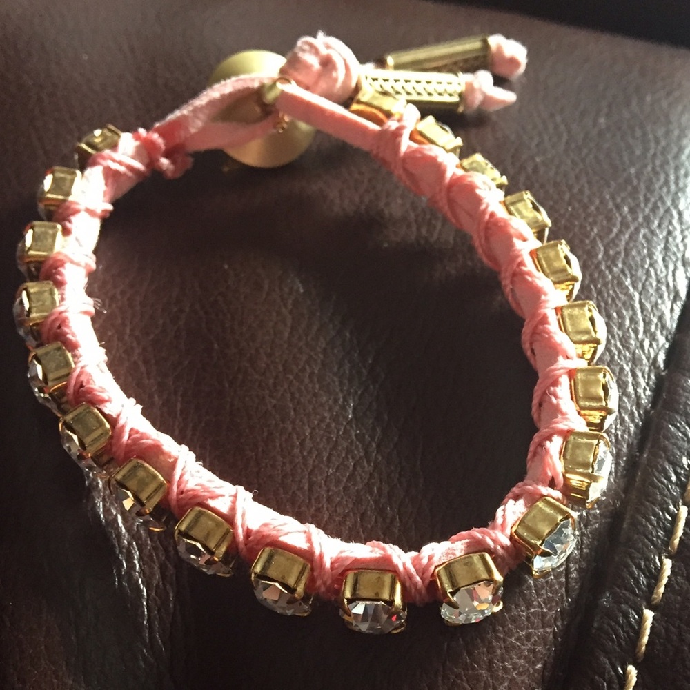 New pink with crystal stones bracelet