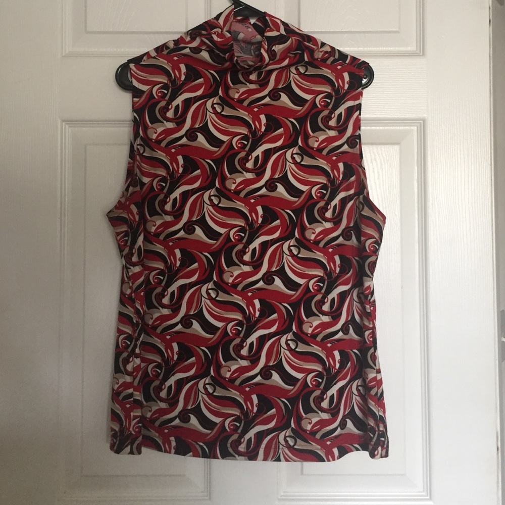 Turtle neck multicolored dress shirt