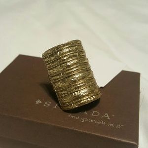 Silpada brass ring size 8