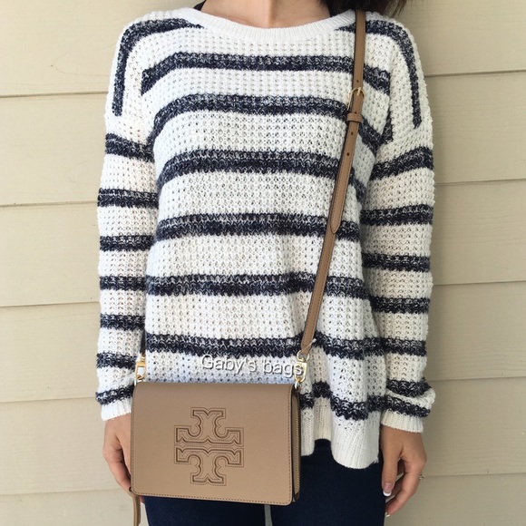 Tory Burch Handbags - Tory Burch Harper Wallet Cross Body Camel Tan