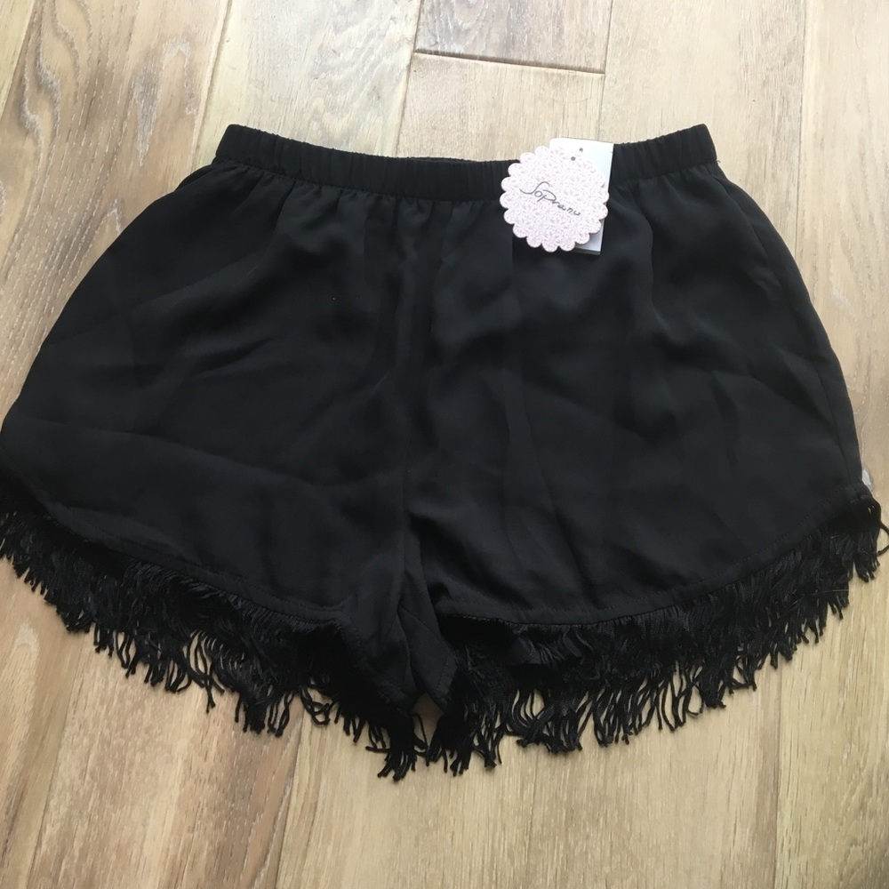 Soprano shorts black extra small new with tags
