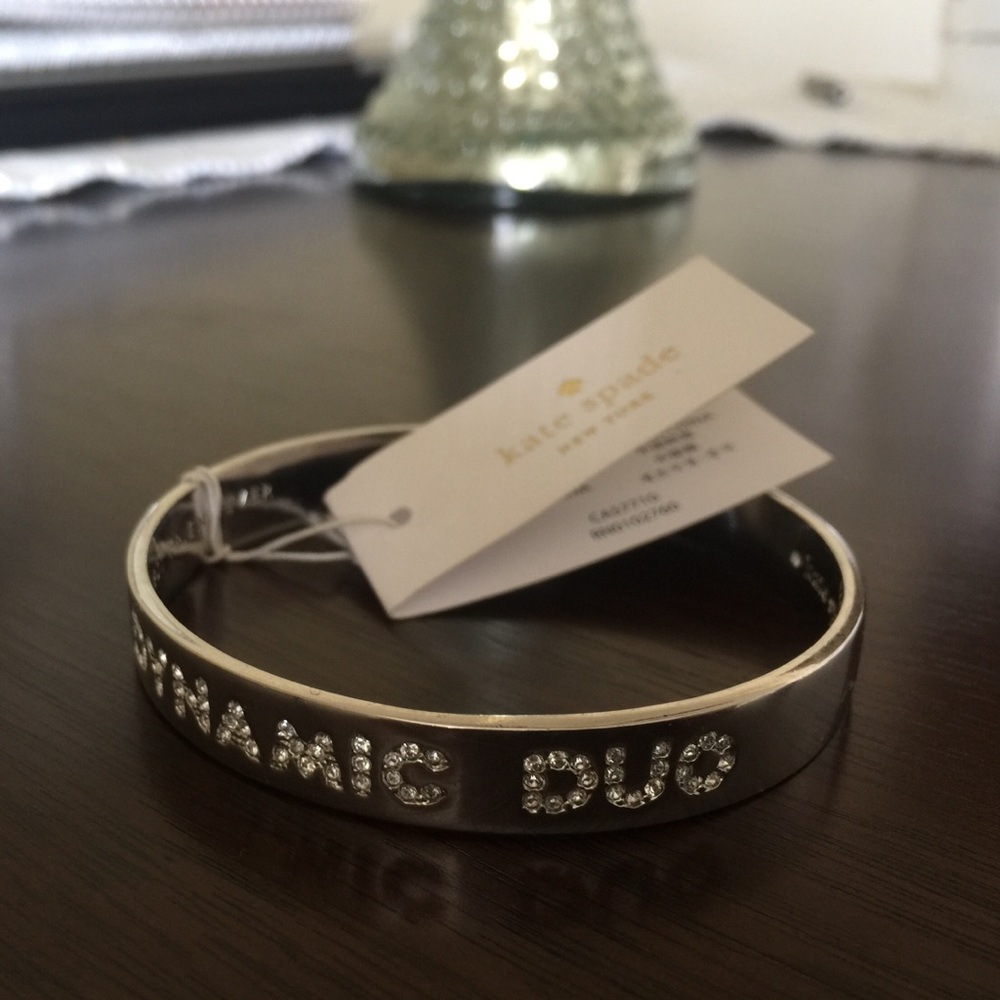 Say Yes edition Kate Spade silver bangle