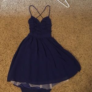 Open back dress