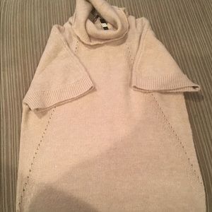 NWT pale pink short sleeve sweater