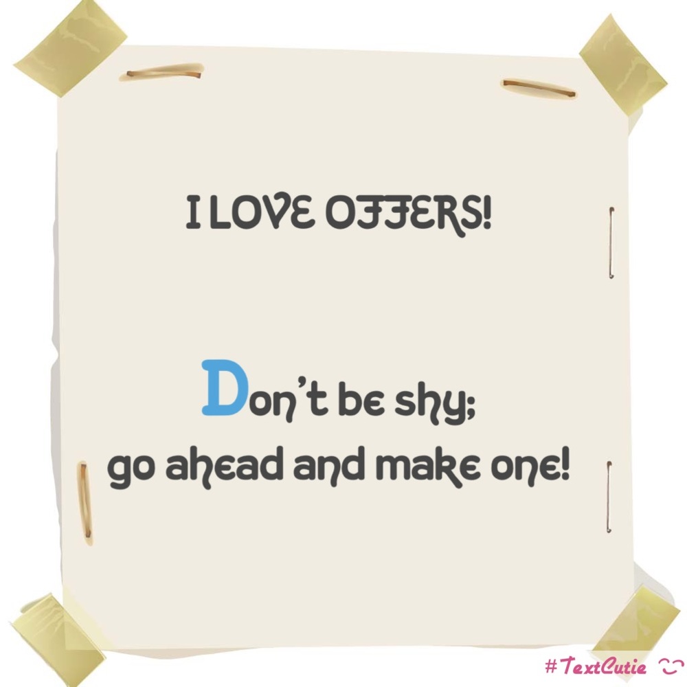 Make me an offer!
