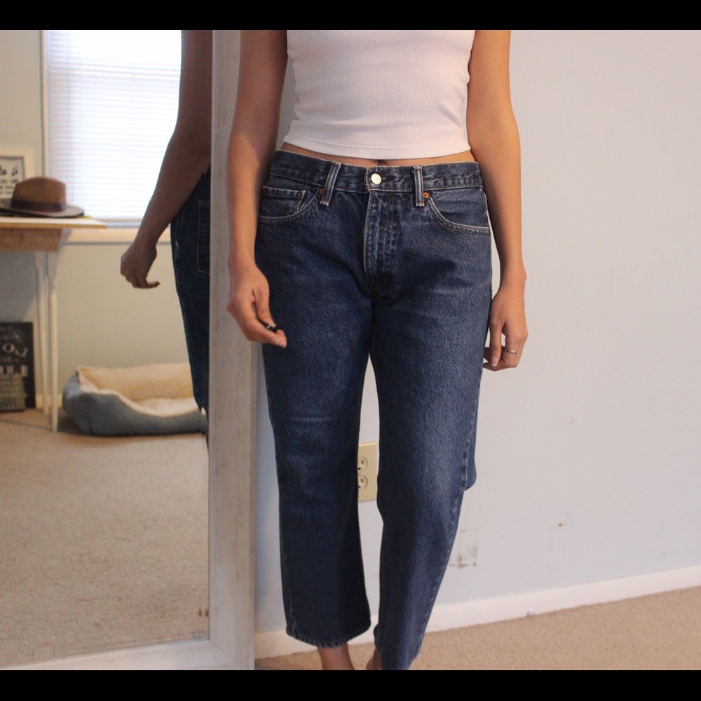 Cropped vintage Levi's