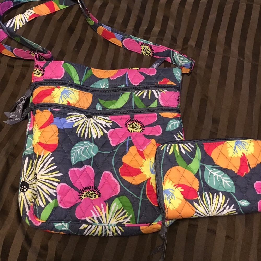 Authentic Vera Bradley Crossbody bag and wallet