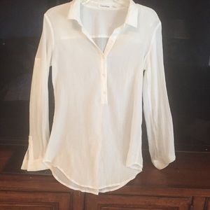Calvin Klein 100% Cotton gauze top