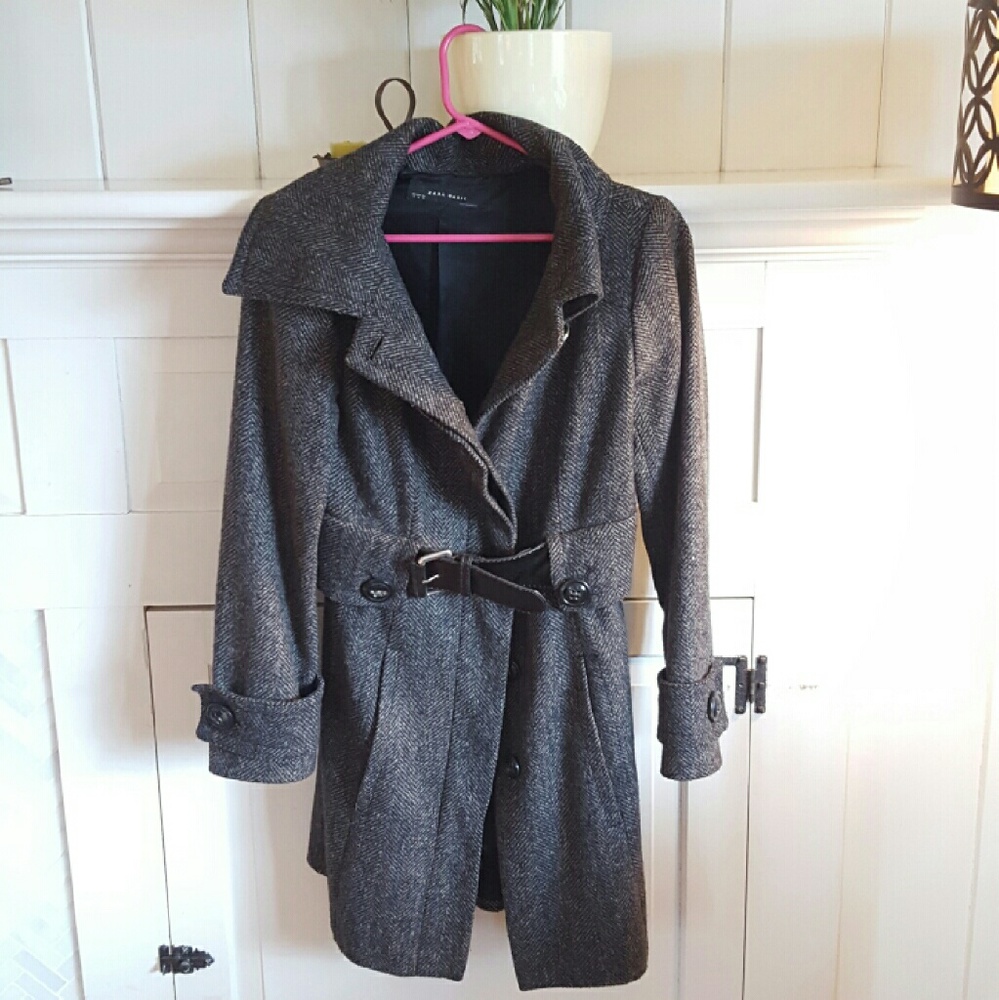 Zara Wool blend Trench Coat