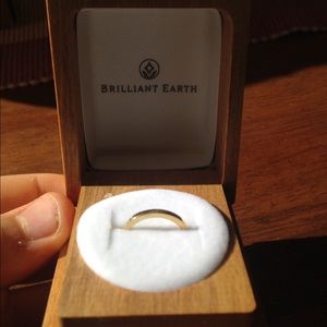 18k Yellow Gold Wedding Ring Size 3.75