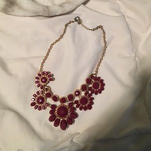 Burgundy Statement Necklace