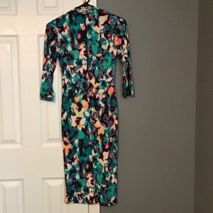 Abstract Bodycon dress (size M)