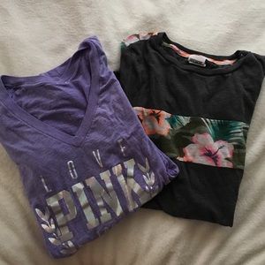 VS PINK tees