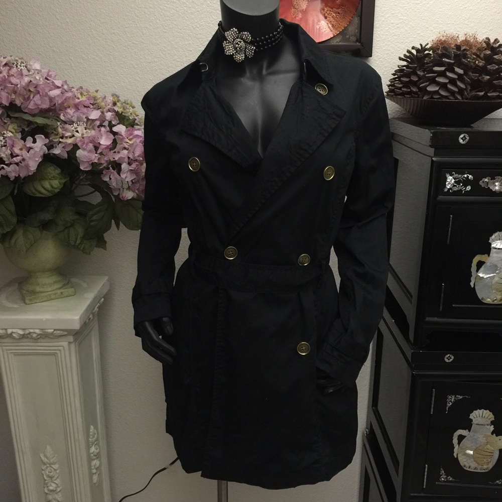 Michael Kors black trench coat